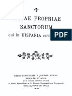Missae Propriae Sanctorum Qui in Hispania Celebrantur 1909. Graduale Romanum