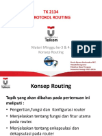 TK 2134 Protokol Routing: Materi Minggu Ke-3 & 4: Konsep Routing