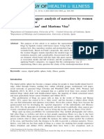 The Wounded Blogger: Analysis of Narratives by Women With Breast Cancer Gerard Coll-Planas and Mariona Visa