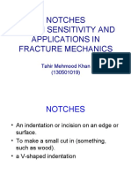Notches Notch Sensitivity and Applications in Fracture Mechanics