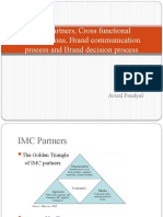 IMC Partners, Cross Functional Organizations, Brand Communication Process and Brand Decision Process