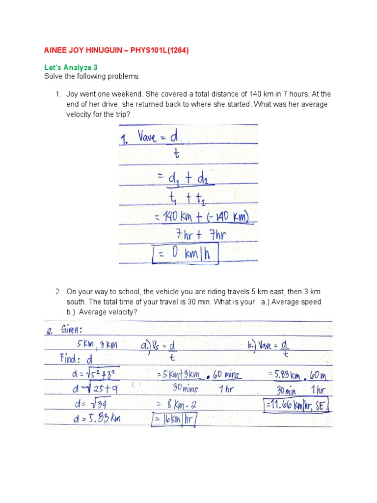 Physics Problems on Velocity and Acceleration | PDF | Sports & Recreation