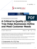 What Is A Critical To Quality (CTQ) Tree - Definition and Example DOCUMENTO 3