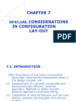 Aerodynamic and structural considerations in aircraft configuration layout