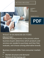 Business Buying Process: Subject: B2B Marketing