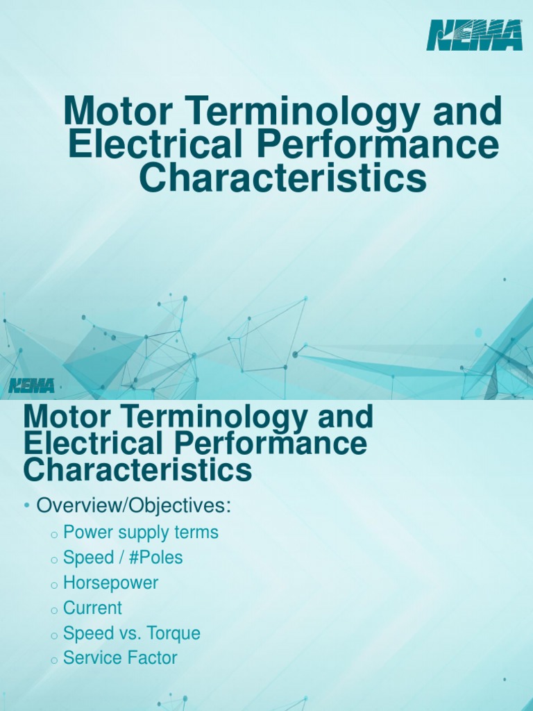 Electric Motor Terminology Guide | PDF | Electric Motor | Machines