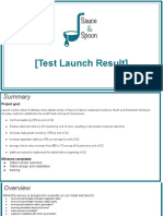 Activity Template - Sauce & Spoon Test Launch Findings