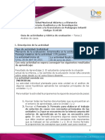 Guia de Actividades y Rúbrica de Evaluación - Tarea 2 - Análisis de Casos