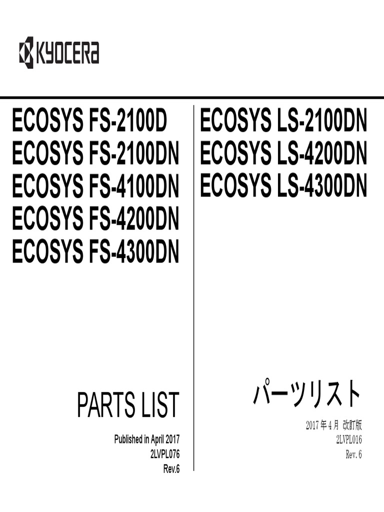 Manual De Formación: FS 2100D/FS 2100DN FS 4100DN/FS 4200DN/FS 4300DN