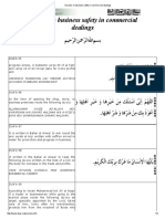 Success in Business Safety in Commercial Dealings