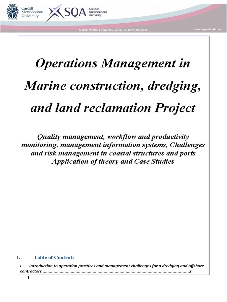 Marine Construction Operations Management | PDF | Risk | Information System
