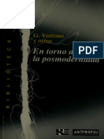 G Vattimo y Otros - en Torno A La Posmodernidad