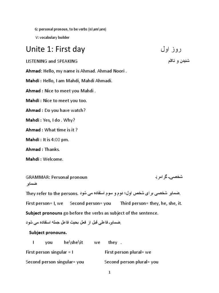 Beginner English Grammar and Vocabulary | PDF | Grammatical Number | Plural