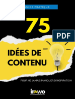 75 Idees de Contenu