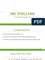 Dictogloss as an Integrative Language Test