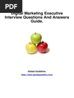 Digital Marketing Executive Interview Questions and Answers Guide