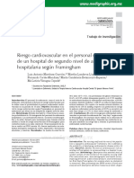 Riesgo Cardiovascular en El Personal de Enfermería de Un Hospital de Segundo Nivel de Atención Hospitalaria Según Framingham