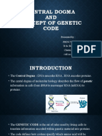 Central Dogma AND Concept of Genetic Code