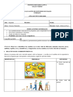 Evaluación Estudios Sociales