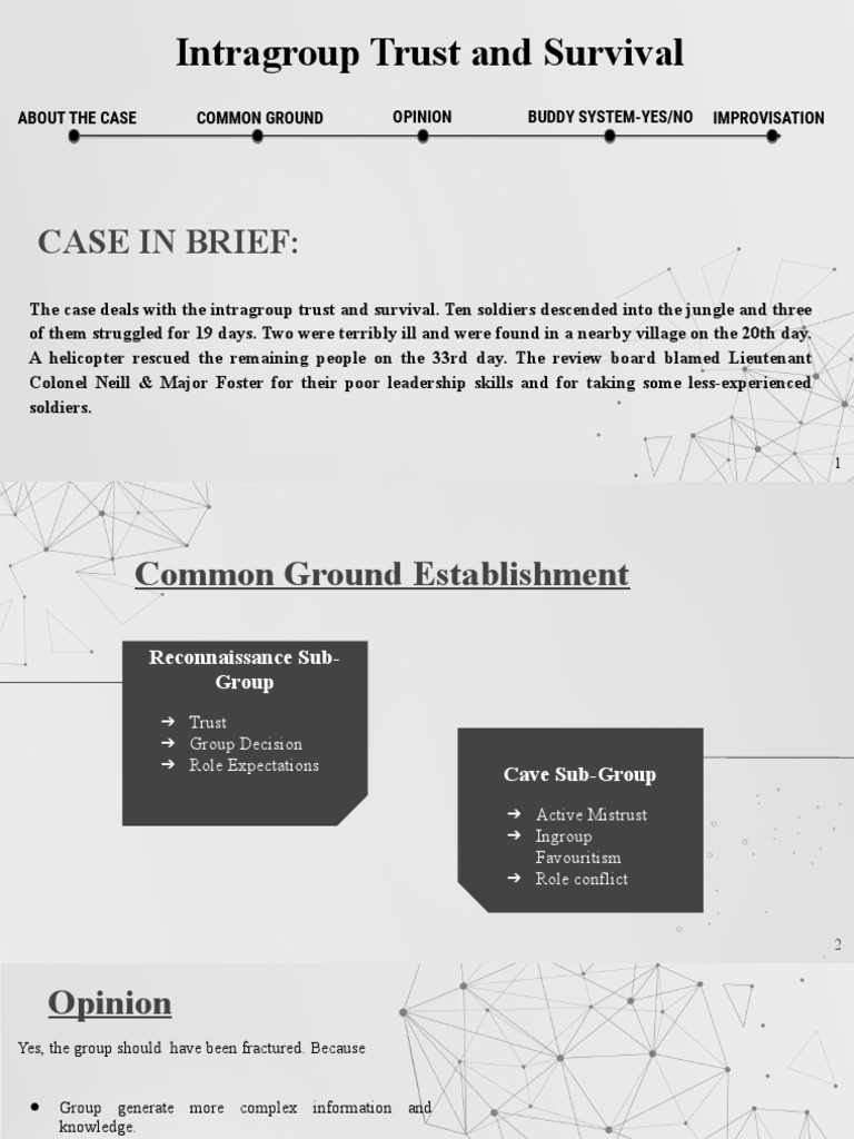 Intragroup Trust and Survival Analysis | PDF | Behavioural Sciences ...