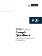 2020 Exam: Sample Questions