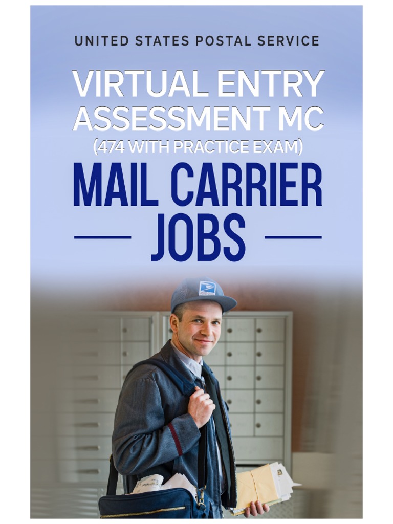 Virtual Entry Assessment MC 474 With Practice Exam Mail Carrier Jobs PDF Test (Assessment
