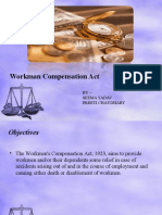 Workman Compensation Act: BY:-Seema Yadav Preeti Chaudhary