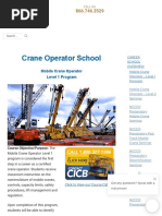 CICB - Mobile Crane Operator - Level 1 Program