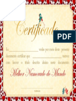 FNF Certificado Dia Dos Namorados Ele