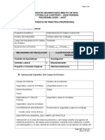 FORMATO - PROPUESTA DE Pprograma RÁCTICA PROFESIONAL. Listo