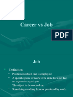 Career Vs Job