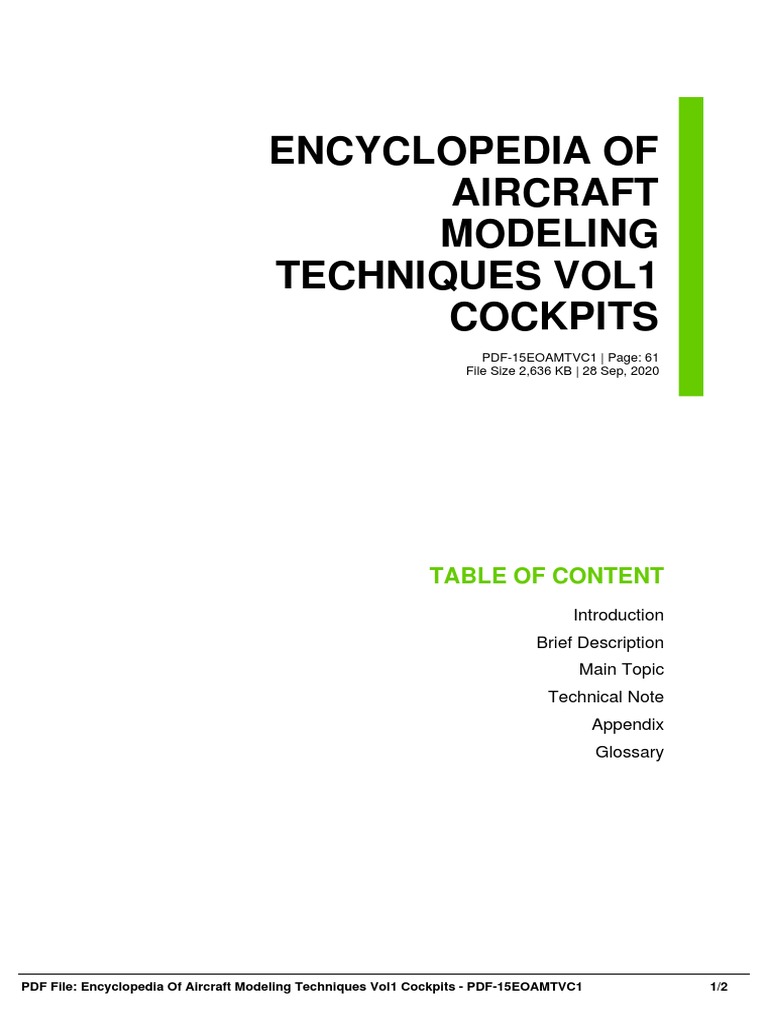 Cockpit Modeling Techniques Encyclopedia | PDF | Technology & Engineering