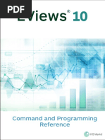 EViews 10 Command Ref