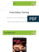 FOOD SAFETY TRAINING 2017 Updated 3 2 17