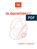 JBL - Quantum 800 - Owner's Manual - EN