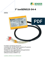 Isometer® Isogen523-S4-4: Manual