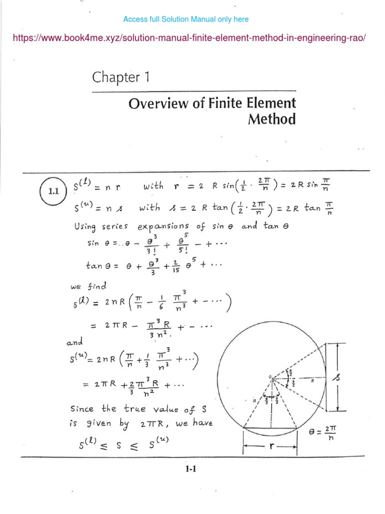 Solution Manual For The Finite Element Method in Engineering 6th Ed ...