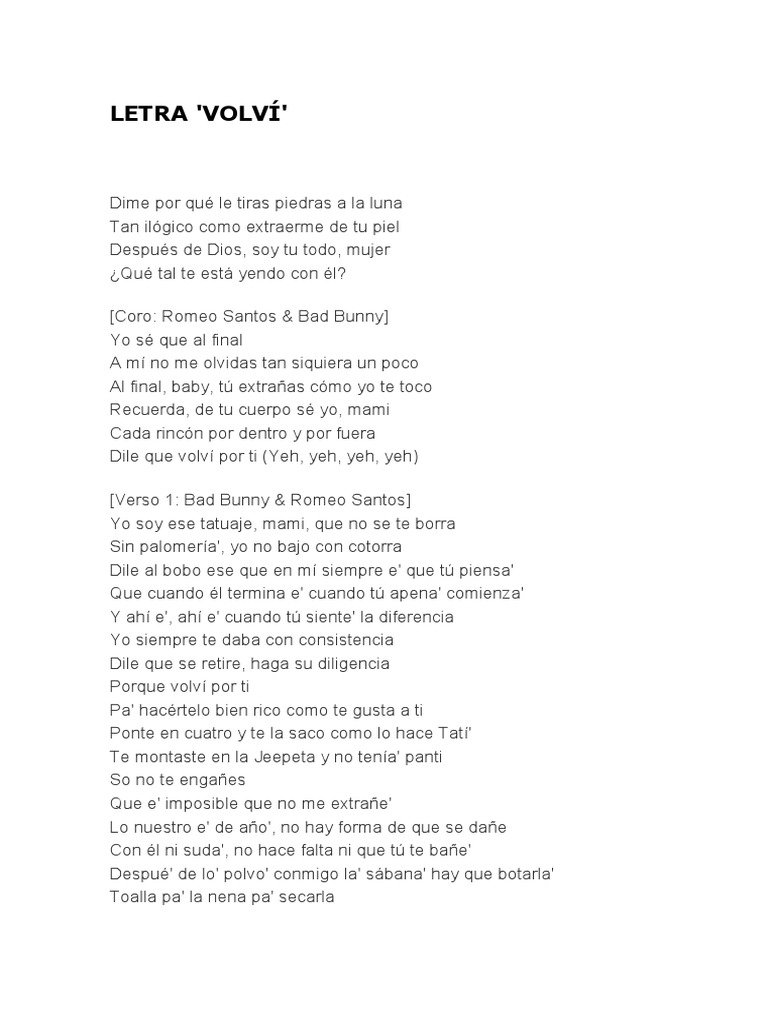 Letra 1 | PDF | Poesía
