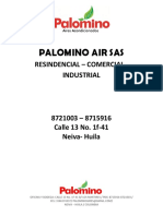 Portafolio de Servicios Palomino Air Sas