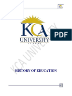 History of Education Course Outline