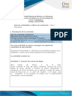 Guía de Actividades y Rúbrica de Evaluación - Paso 1 - Planeación