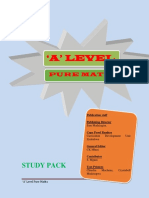 'A' Level Pure Maths Study Pack