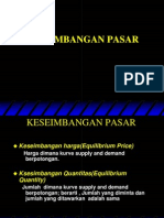 Keseimbangan Pasar