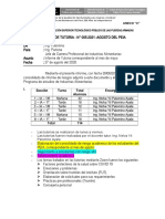 Modelo de Informe Mensual de Tutoria