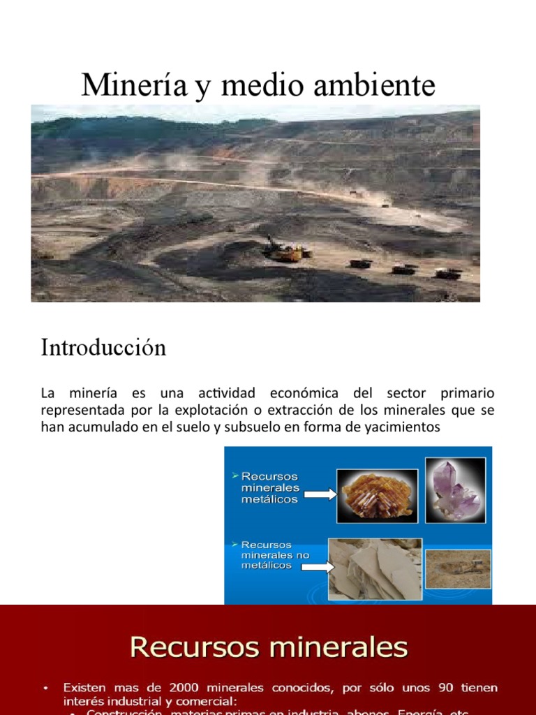 Impacto de la minería en el medio ambiente | PDF