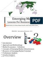 Emerging Markets:: Lessons For Business Success