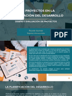 Los Proyectos en La Planificación Del Desarrollo