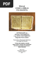 Como a Bíblia foi Escrita, de Pierre Gibert