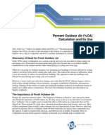 Percent Outdoor Air (%OA) Calculation and Its Use