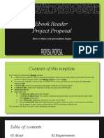 Ebook Reader Project Proposal by Slidesgo